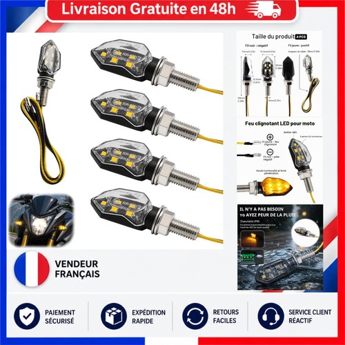 Clignotant moto led homologué - led,