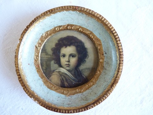 Cadre rond portrait - , enfant