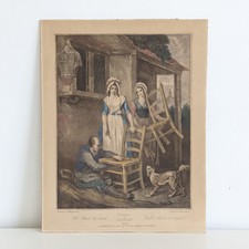 Cries of London Engraving after Francis Wheatley No 10 Old Chairs to Mend 1795