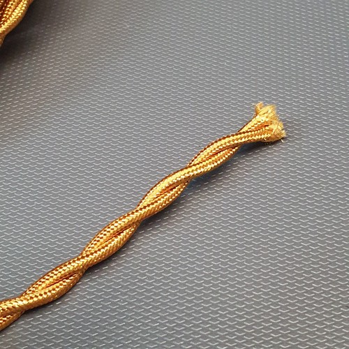 Fil électrique gainé tissu