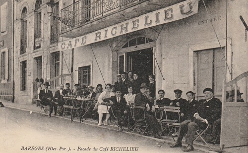 Barèges façade café - façade, du