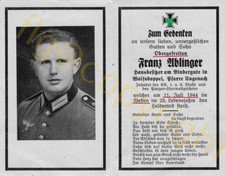 STERBEBILD  SOLDAT  ALLEMAND
