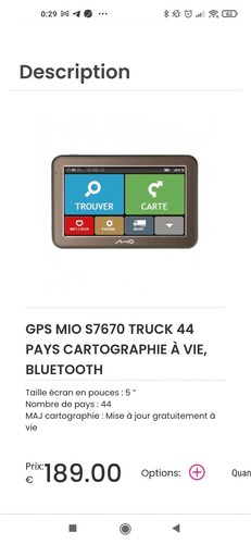 Gps mio spirit 6970 - mio, voitures