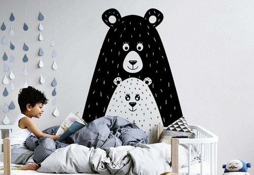 Cute bears wall decal bear - bears,