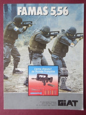1986 PUB GIAT FAMAS 5.56 FUSIL D'ASSAULT ARMEE FRANCAISE ORIGINAL FRENCH AD