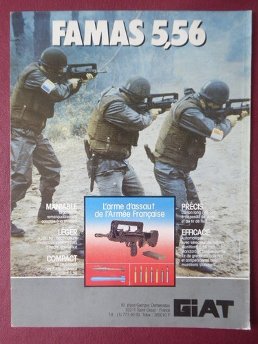 1986 pub giat famas - 5.56, fusil