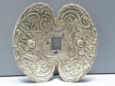 -EXCEPTIONNELLE  GARDE D'EPEE  ARGENT XVIIIe  ATTRIBUTS de MUSIQUE Poinçons   D