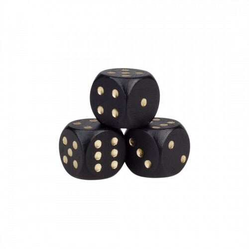 Cube yeux 20mm bois - -,