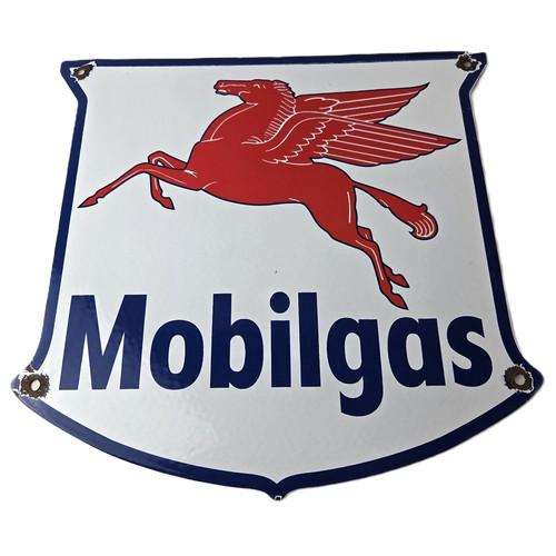Vintage mobilgas sign - vintage,