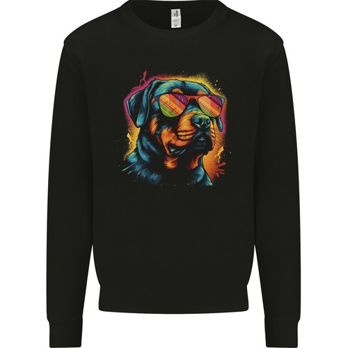 Sweat capuche rottweiler - À,