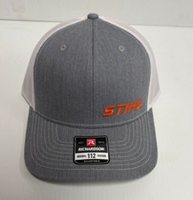NEW Heather Gray & White Stihl Richardson 112 Hat  8403875