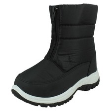 Boys Kids/Girls Front Zip Closure Snow Boots X4R010
