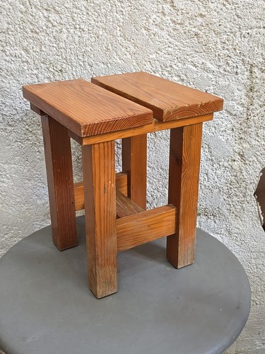 Tabouret bois design chalet - design,