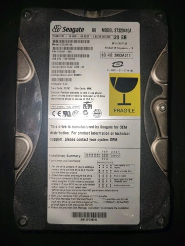 Disque dur ide pata - disque, 20