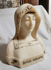 Buste VIERGE en ALBATRE