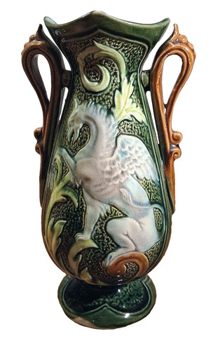 Rare vase barbotine - vase, a