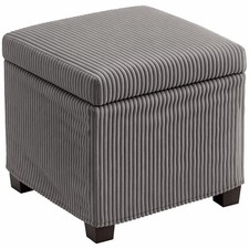 HOMCOM Pouf de rangement
