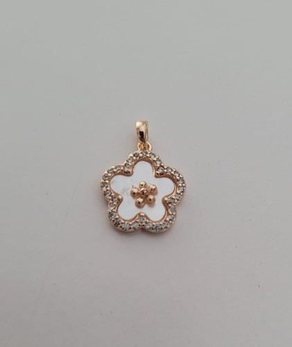 Pendentif fleurs acier - pendentif,