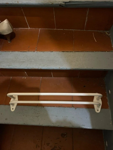 Porte serviette blanc métal - serviette,