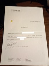 Ferrari 430 Scuderia ,  2015s , FERRARI  MARANELLO original statement  -