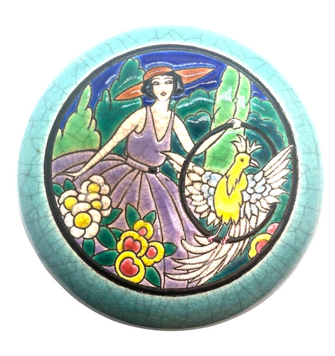 Rare emaux longwy faience - longwy,