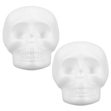  2 Pcs Skull Heads Halloween Foam Décoration Décorations D'halloween De Fête