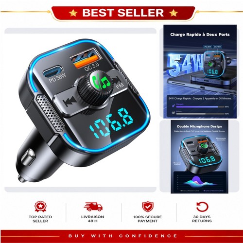Transmetteur bluetooth 3 - fm, 5.3