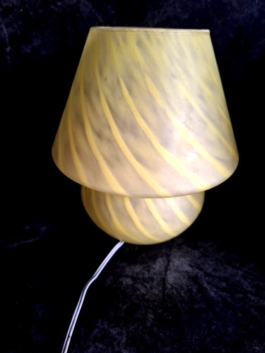 Lampe champignon verre - lampe,