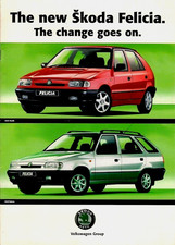 Skoda Felicia Hatchback & Estate 1995-1996 UK Market Brochure LXi, Plus & GLXi