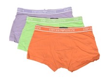 Boxer homme EMPORIO ARMANI, lot de 3 pièces, élastique apparent, coton élastiqué