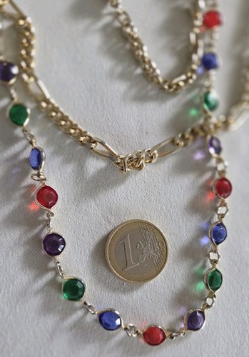 Collier long vintage chaîne - long,