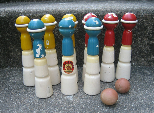 Ancien jeu quilles - ancien, en
