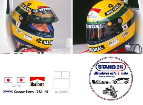 363 decals helmet - casque, senna