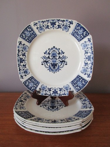 Assiettes plates carré 5 - assiettes, 25,5