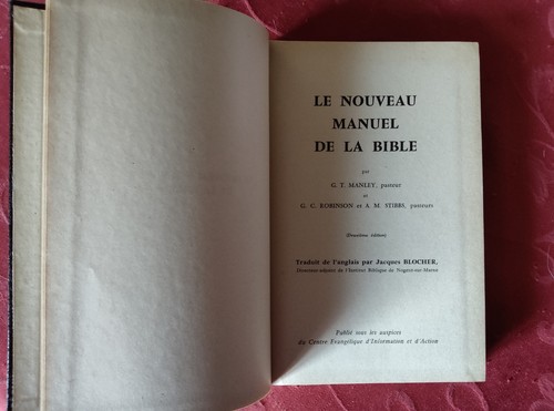 Nouveau manuel la bible - de,