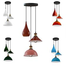 Suspension Luminaire Industrielle 3 Lumi?re E27 Lampe Plafonnier Vintage Lustre