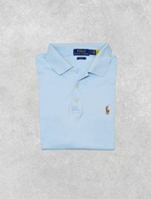 Polo Ralph Lauren Manches Courtes Slim Fit Bleu Ciel - Taille S