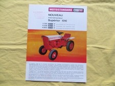 MOTOSTANDARD - Superior 1016 Microtractor - Advertising Sheet - 1967