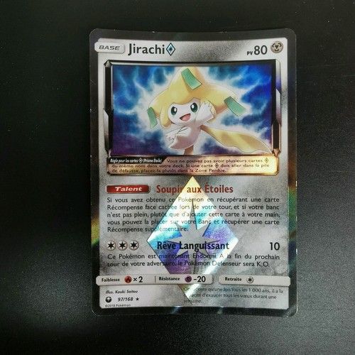 Carte pokémon jirachi - pokémon, prisme