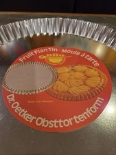 Vintage Dr. Oetker Germany Fruit Flan Pie Tin Mold Moule A Tarte 12'' Brand New
