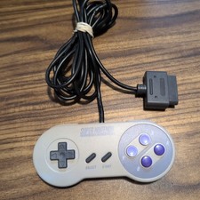SNES Super Nintendo Original Controller Authentic OEM Has Wear - Works