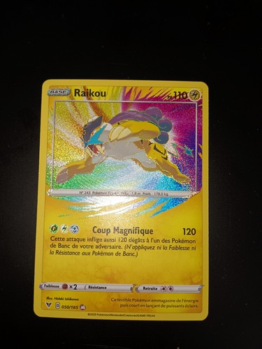 Carte pokémon raikou amazing - carte,