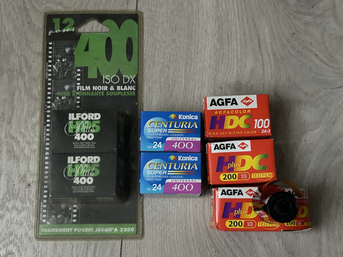 Lot film péllicule konica - 7,