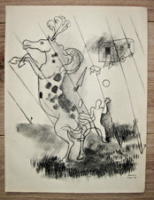 Lithographies Originales -x9- Art Déco Paul Colin Le Cirque Eléphant Clown 1932