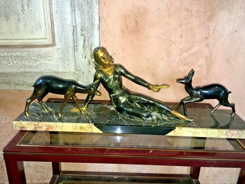 Statue art deco regule - en,