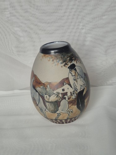 Ciboure vase ovoïde gres - en,