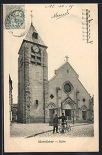 CPA Montlhéry, Église avec