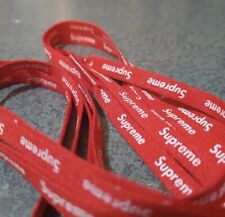 supreme red laces shoelaces