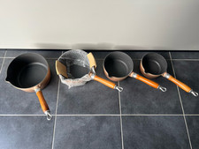 Série de 4 casseroles en fonte émaillée Style Le Creuset NEUF