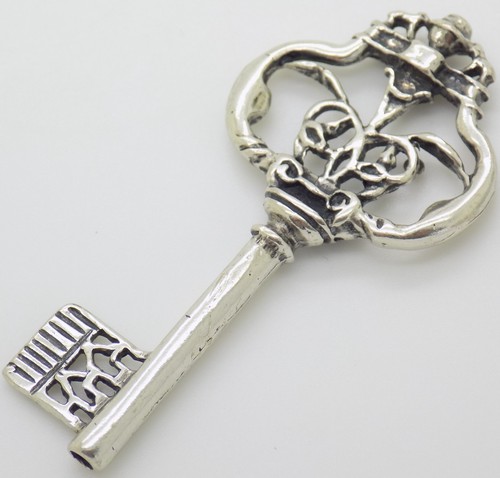 Clé argent massif - argent, vintage